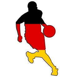 Basketball colors of Germany vector image