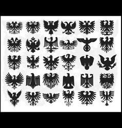 Heraldiic eagles vector image