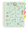 Scrapbook Design Elements -Set of Various Fruits vector image