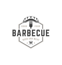 Restaurant logo template object for vector image