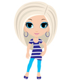 Woman cartoon Woman cartoon vector image