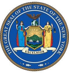 New York State Seal vector image