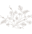 Floral ornament flower pattern vector image