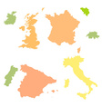 Europe countries vector image