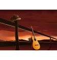 Prairie sunset vector image
