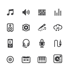 Music Icons vector image