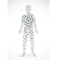 Molecular man vector image