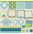 Scrapbook Design Elements - Vintage Tile with fram vector image