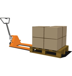 Fork lift vector image
