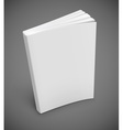 Blank book cover vector image