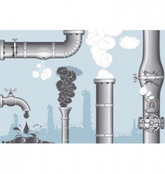 Elements industrial vector image