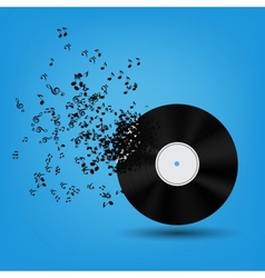 Abstract music background for your design vector image