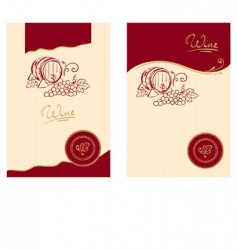 Wine labels vector image