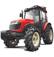 Red tractor vector image