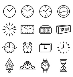 Clock icons Clock icons vector image