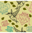 Teapot hummingbird vector image