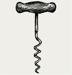 Image of classic corkscrew vector image