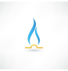 Gas Flame Icon vector image
