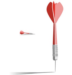 Darts vector image