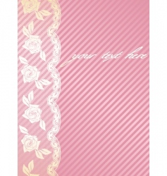 French lace background vector image