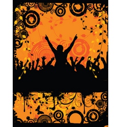 Grunge party time vector image