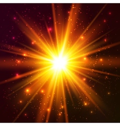 Yellow cosmic explode Yellow cosmic explode vector image
