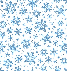 Snowflakes pattern vector image