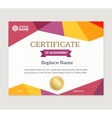 Certificate Template vector image