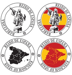 Spanish Stamp vector image