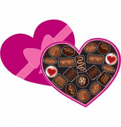 Box of chocolates vector image