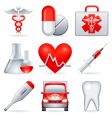 Medical icons vector image