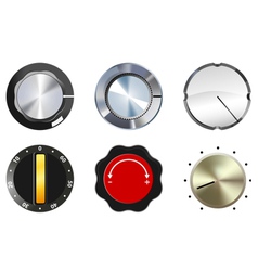 Knobs set 1 vector image