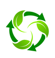 Green Recycle logo vector image