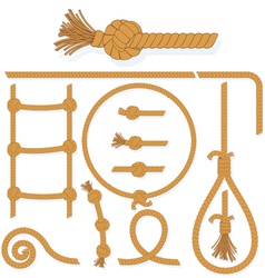 Rope elements vector image
