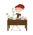 Office lady vector image