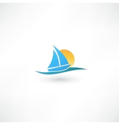 Yacht Icon vector image