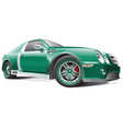 Green dragster vector image