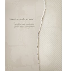 Vintage background with ripped old paper vector image