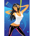 Sexy dancing girl vector image