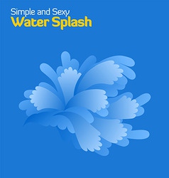 Water splashes vector image