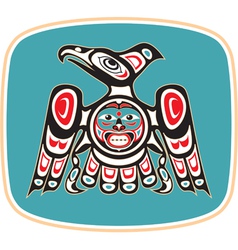 Eagle - native american style vector image