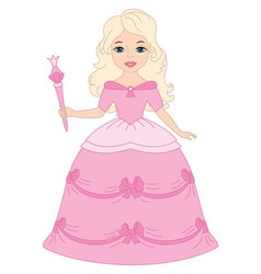 Blond Princess Blond Princess vector image