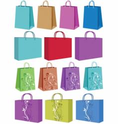 Shopping bags vector image