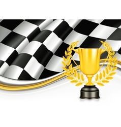 Background with a Trophy vector image