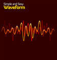 Wave form vector image