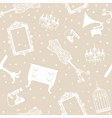 Antique collection seamless pattern vector image