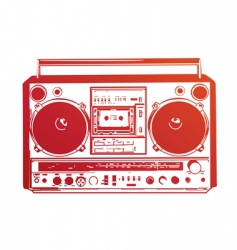 Boom box vector image