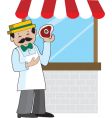 Butcher vector image