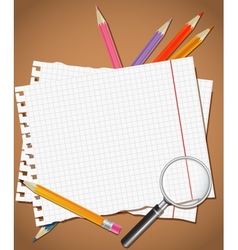 Back to school background or card vector image