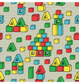 Seamless pattern with cubes vector image
